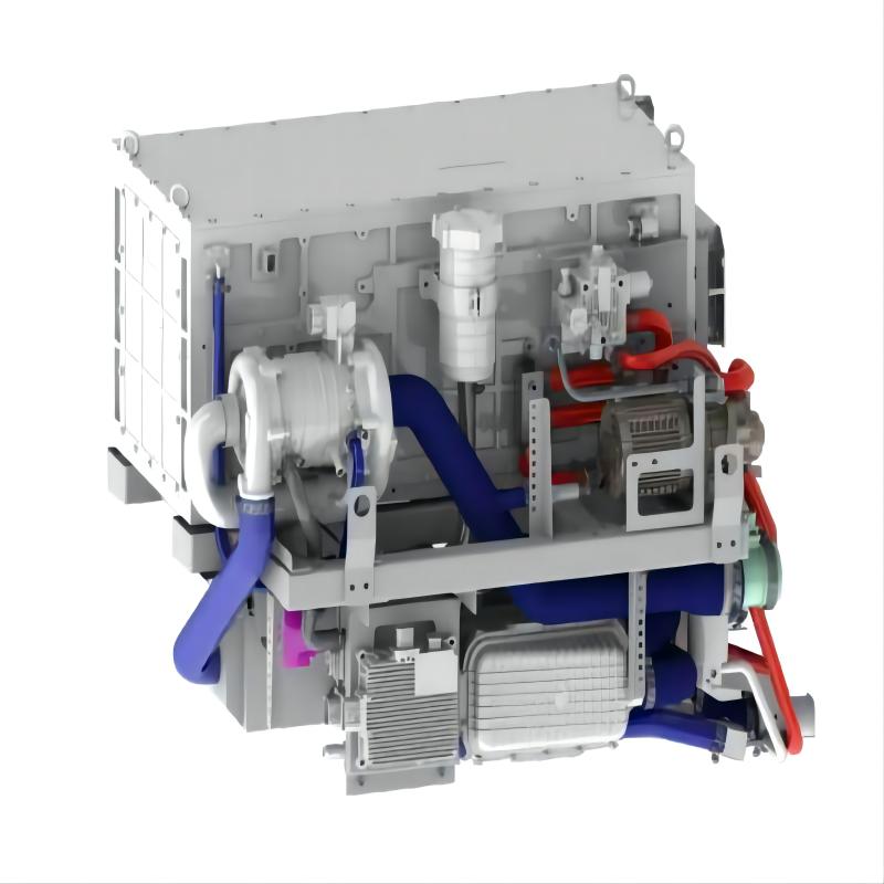 Sistema de celda de combustible de hidrógeno de membrana de intercambio de protones para vehículos de 125KW