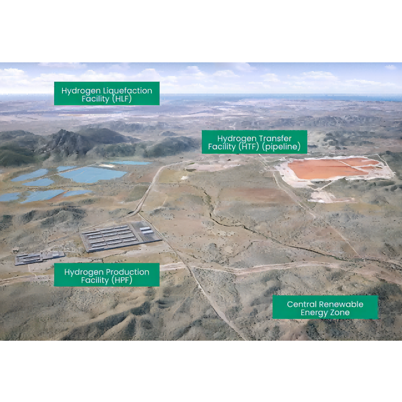 El gobierno australiano está invirtiendo 437 millones de dólares para construir un centro de energía de hidrógeno verde de 2,5 GW