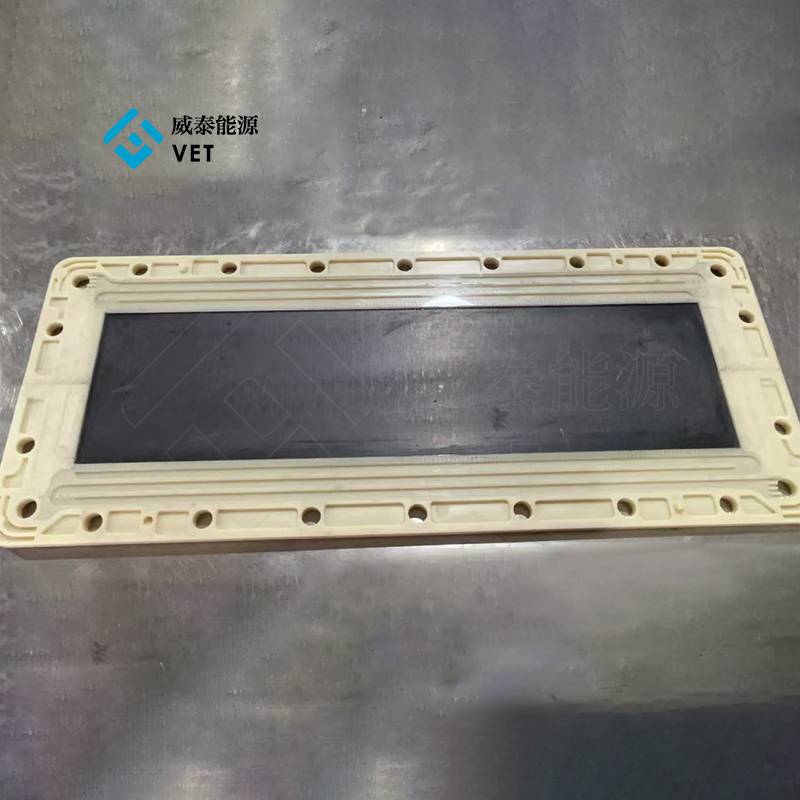 Placa bipolar de batería de vanadio y marco de flujo
